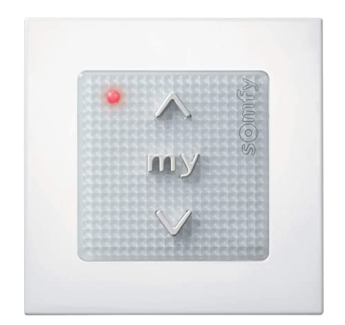 somfy 2401102 smoove origin rts | commande radio murale sans fil | technologie rts | pour commander 1 moteur ou 1 groupe de moteurs radio rts