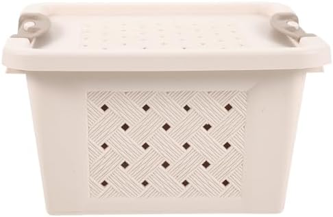 VANZACK Reptile Feeding Box Small Animals Carrier Box Rabbit Carrier Portable Bunny Carrier with Ventilation Holes Small Pet Carry Box for Chinchilla, Hedgehog, Squirrel 22.00X21.00X11.50cm