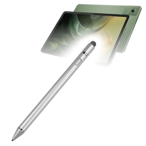 BoxWave Stylus Pen Compatible with Motorola Moto Pad (2026) - AccuPoint Active Stylus, Electronic Stylus with Ultra Fine Tip - Metallic Silver