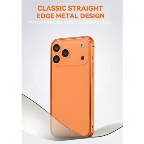 Coque fine en métal bleu pour iPhone 16 Pro Max et 15 Plus