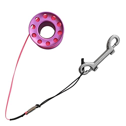 rockible 15M Finger Spool Reel for Scuba Diving with Stainless Steel Clip,