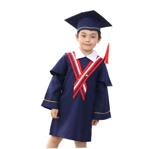 Toga de graduación con gorro y borla universitaria para ceremonia académica