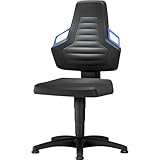 bimos | Arbeitsdrehstuhl | mit Handgriff | mit Bodengleitern | PU-Schaum