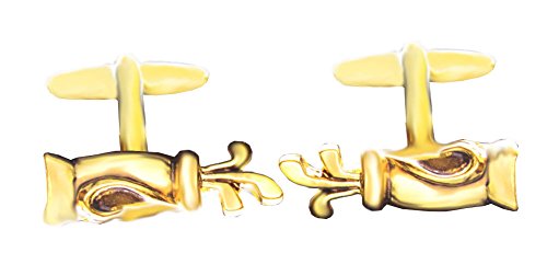 Preisvergleich Produktbild Manschettenknöpfe Golf Tasche golfbag vergoldet + geschwärzt m.i. Germany + schöner Geschenkbox