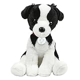 Made By Aliens Adorable Dog Stuffed Animal Plush Toy – Premium Quality 8 Inch Soft and Cuddly Puppy with Cute Collar – Perfect for Kids, Cat Lovers, and All Ages (Oreo The Border Collie)