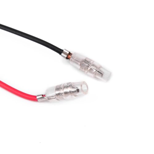 Luces intermitentes universales amarillas traseras de freno para motocicleta con cables 2 uds 6