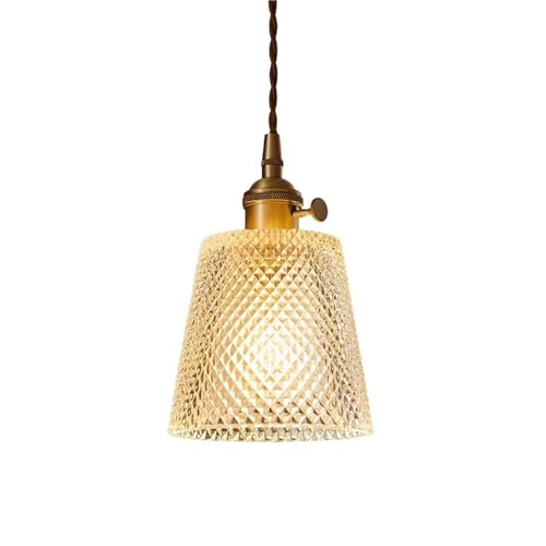 Lampe pendentielle en verre moderne pour illuminer les repas en salle à manger