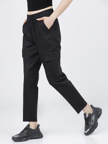Image of Tokyo Talkies Cargo Pants |Slim fit mid Rise Utility Trousers