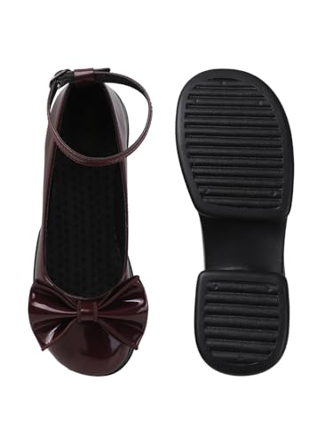 Image of SilverArrow womens Zenvique Stylish Bow Heel Sandals | Comfortable Mary Jane Dress Shoes for Women | Platform Heel Footwear