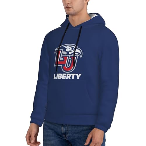Liberty University Men's Fleece Lined Hoodie - Ultra-Soft Plush Lined Hooded Sweatshirt with Pocket4