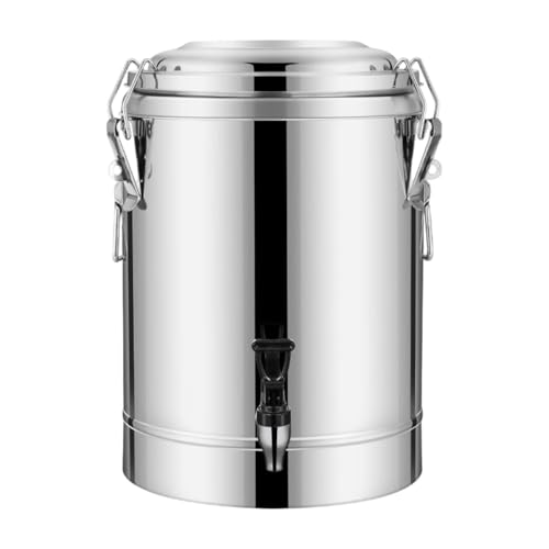Barril aislado de acero inoxidable, dispensador de bebidas aislado para té con leche térmica, sopa y gachas, recipiente para bebidas calientes