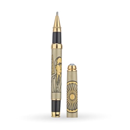 Image of B.R. Ambedkar Etched Pen | Premium Brass Metal Pen | Luxury Pen for Gift