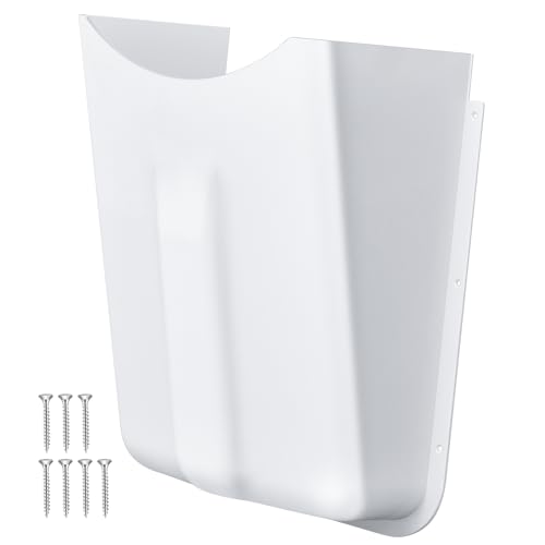 Wowangce 1 Pcs Lavatory Protector, White ABS Lavatory Shroud Bathroom Cover for Sink with 7 Flat...