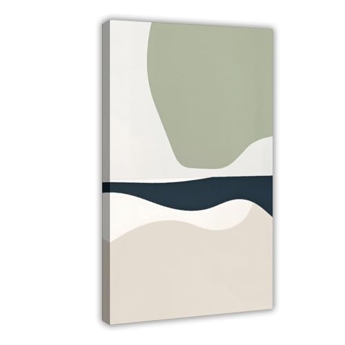 Poster abstrait et minimaliste Mnyuein encadré 40x60 cm pour salon et chambre