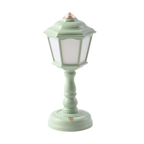 Bullishman Mini Desk lamp Vintage, LED Desk Lamp Dimmable Table Lamp Reading Lamp with USB Charging Port, Sensitive Control, Eye-Caring Office Lamp,Very Beautiful Decorative Desk lamp (Green)