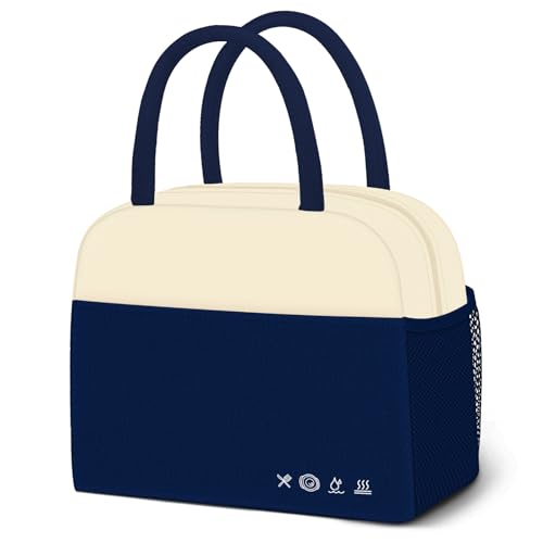 DALINDA Lunch Bag Lunch Box for Women Men, Insulated Lunch Bags Water-Resistant Cute Cooler Lunch Tote Bag, Reusable Large Capacity for Work Travel Picnic