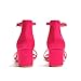 Women's Block Heels 2.5 Inch Strappy Heels Dressy Sandals Ankle Strap Lady Low Heels Chunky Heeled Sandals 301 Fuchsia Hot pink Size 9 women