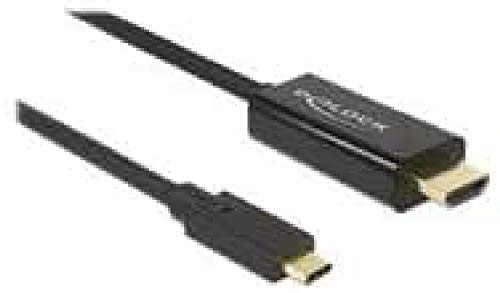 Cable USB C a HDMI DeLOCK para solucionar la falta de puertos de vídeo en portátiles nuevos