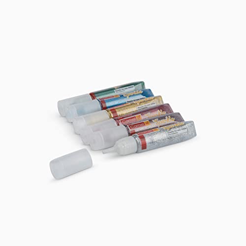 Image of Camel Kokuyo Fabrica Acrylic Pearl Color - 10 ml Each, 6 Shades & Camel Kokuyo Sparkle Color - 5Ml Each, Multi Finish, 6 Shades