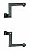 John Wright 088510R New York Style 1 Right Hand Pair Hinges w/Pintles