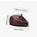 ZSKunity Fashion Veil PU Leather Beret - Solid Color Minimalist Adjustable 58CM Head Circumference Versatile Elegant Hat (Burgundy,One Size)