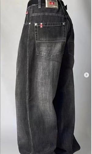 Womens Baggy Hip Hop Jeans Y2k Hip Hop Boyfriend Loose Jeans Pants4