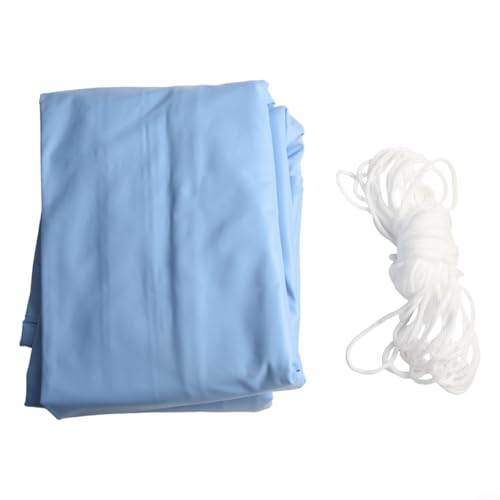babominimer Cubierta de aire de piscina de invierno de 120 x 240 cm, PVC con dos ojales de cuerda para una fijación estable y prevención de heladas