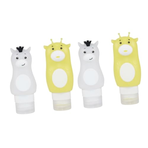 WRITWAA 2 Series Viaje Rellenables para Cosméticos Portátil Y Creativo para Lociones Y Jabones para Exterior 2 Piezas*2