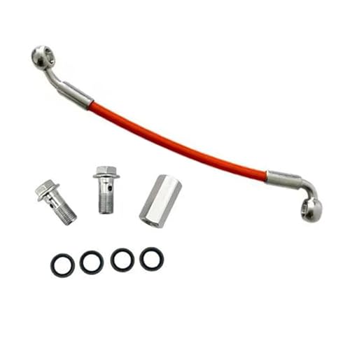 Línea embrague moto de 300cm con adaptador m10x1 de acero trenzado para frenos