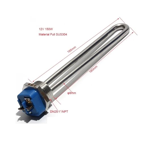 Thermoplongeur acier inoxydable 12V 150W haute durabilité contre la corrosion - 2