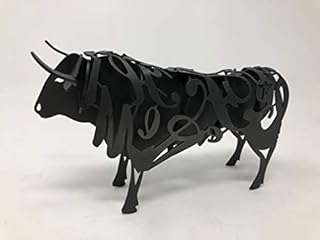 Figure de Taureau forgé- Sculpture de Taureau-Sculpture d'art Moderne-Article de décoration pour la Maison-Artisan