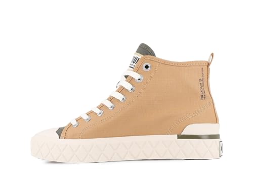Image of Palladium Unisex Palla Ace Mid Organic Canvas Lace Up Sneaker