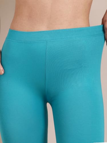 Image of TWIN BIRDS Super Stretchable Cotton Elasthane Fabric Ankle Length Leggings for Women