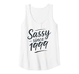 Photo Gallery donna funny sassy since 1999 retro mama wife sass queen charcoal canotta Photo Gallery donna funny sassy since 1999 retro mama wife sass queen charcoal canotta