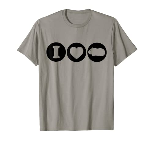 I Love Guinea Pig - Camiseta de conejillo de indias Camiseta