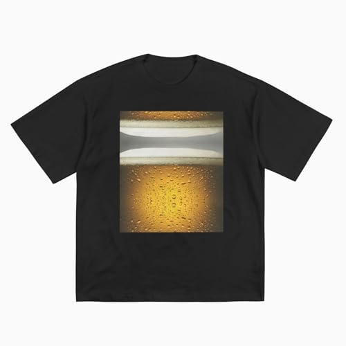 T-shirt imprimé bière en coton pour vos soirées d'été entre amis - 4