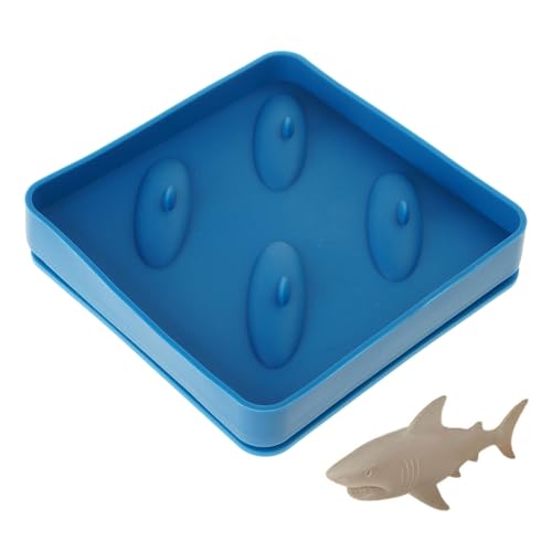 Bandeja de hielo flexible de silicona forma de pez miniatura 4