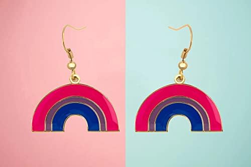 Bisexual Pride Rainbow Shape Dangle Earrings Gay and Lesbian LGBT Pride Gifts Rainbow Jewelry - Image 7