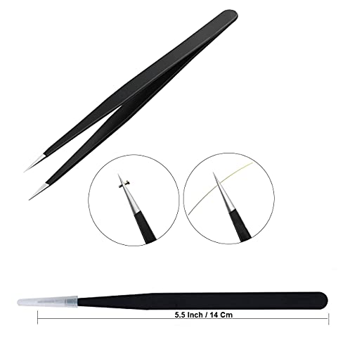 Image of Universal Disassembly Heavy Duty Suction Cup and Knife with Black Coated Stainless Steel Tweezer for Tablet Mobile LCD Glass Screen Repair Opening Tool Kit