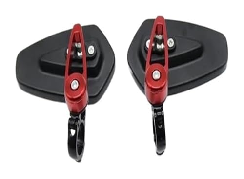 Rétroviseurs Moto Yamaha anti-vibration en aluminium rouge universel
