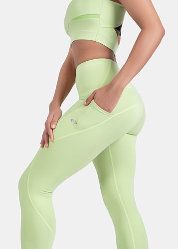 Image of STRCH Nylon High Waist No-Roll Leggings for Women- Secure fit, Leggings for Gym, Yoga, Running, Super Stretch, Sweat-Wicking, Lightweight, Breathable, Wrinkle Free, No-roll Waist Band.