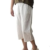 ステテコ メンズサイズ 日本製 麻100％ リネン ルームウェア ハーフパンツ イージーパンツ 部屋着 抗菌 防臭 洗える 速乾 防臭 北欧 パジャマ リーノ ホワイト