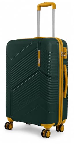 Image of Safari Carter Hard-Sided Polypropylene Luggage Trolley Bag, 3 Years Warranty (Dusk Green - Color Matching, Set of 3 (55 /67 /76))