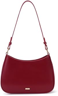 Womens Crescent Shoulder Bag Retro Y2k Purse Fall Fashion Red Shoulder Purse Chic Hobo Handbag Leather Red Bag