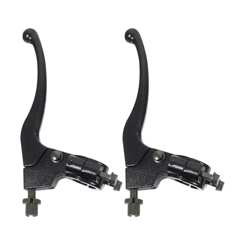 Jeu de leviers frein et d'embrayage pour moto noir en alliage d'aluminium