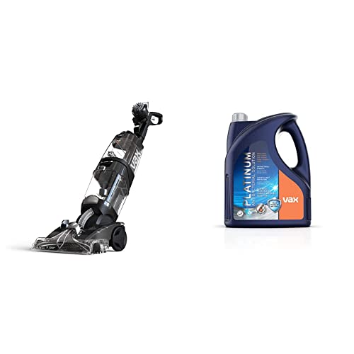 Vax Platinum Power Max Carpet Cleaner - ECB1SPV1 & Platinum Antibacterial 4L Carpet Cleaner Solution |Kills 99.99% of Bacteria | Neatralises Pet Odours - 1-9-142405