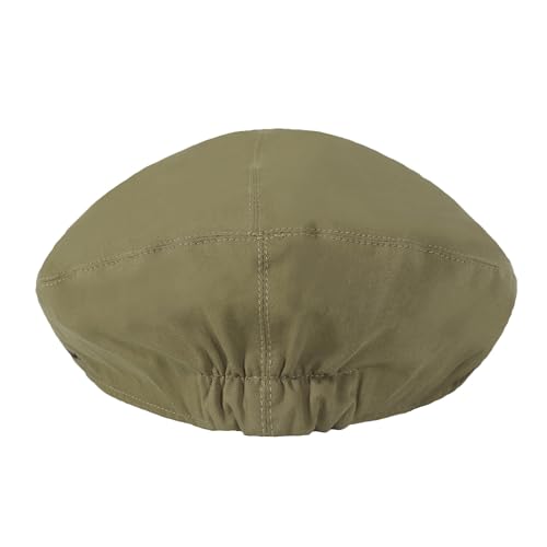 Image of ZLYC Men Cotton Flat Cap Summer Scally Ivy Gatsby Newsboy Beret Driver Cabbie Hunting Hat