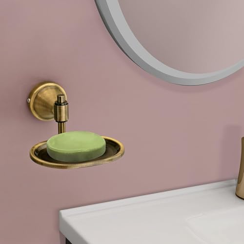 Image of Plantex (Primax) 304 Grade Stainless Steel Soap Holder Stand for Bathroom and Wash Basin Bathroom Accessories - Niko (Antique)