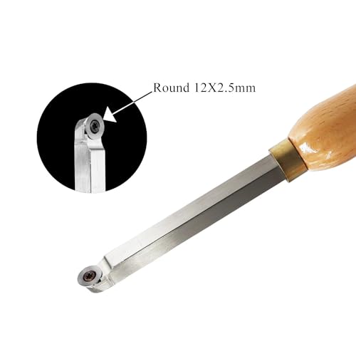 Cuchilla de torno para madera con punta de carburo 320mm miniatura 2