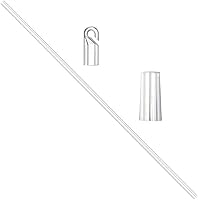 Vista 1 de Transparente Vertical Inclinación Ciega Reemplazo Rod Hook Vertical Persianas Piezas de Repuesto Blind r Stick Pulgadas